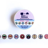 Kitty With A Cupcake-Zodiac Signs - 15mm Washi Tape-notion-gather here online