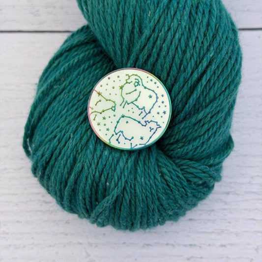 Home Row Handcraft-Celestial Sheep Enamel Pin - Rainbow GLOW-patches + pins-gather here online