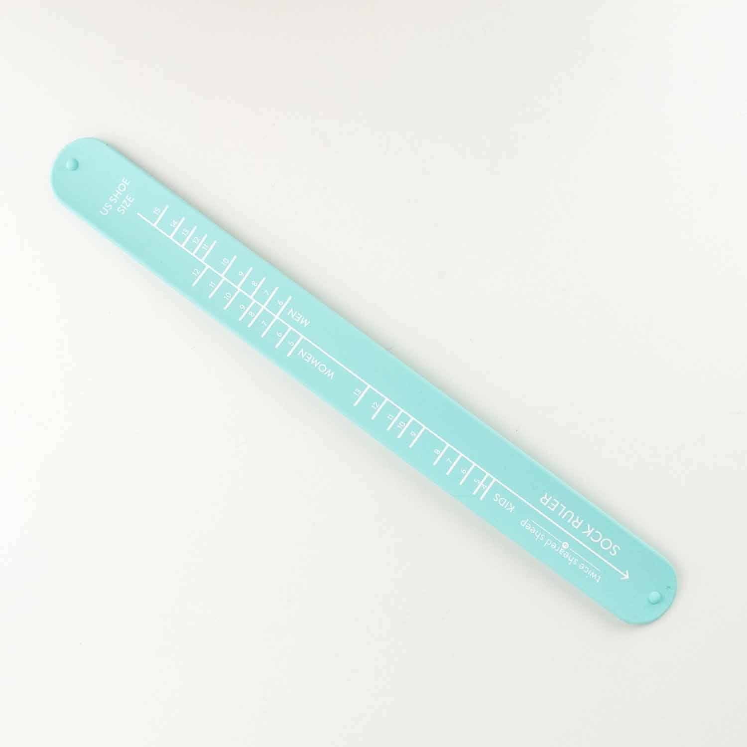 Twice Sheared Sheep-Sock Sizing Bracelet Ruler-knitting notion-Sea Glass-gather here online