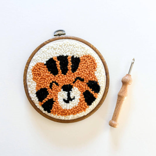 The Urban Acres-Tiger Punch Needle Kit-craft kit-gather here online