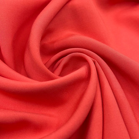Lady McElroy-Shelly Challis - Coral-fabric-gather here online