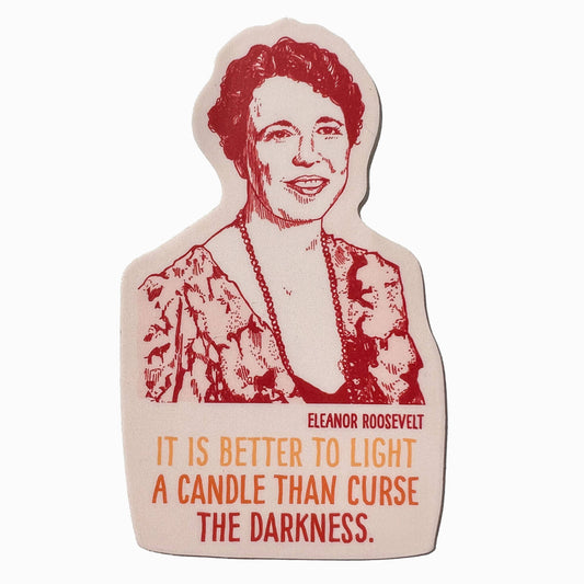 Blackbird Letterpress-Eleanor Roosevelt Sticker-sticker-gather here online
