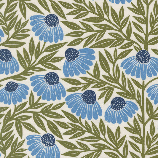 Moda-Echinacea Cream Sky-fabric-gather here online