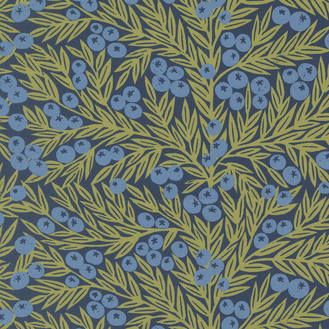 Moda-Blueberries Dusk-fabric-gather here online
