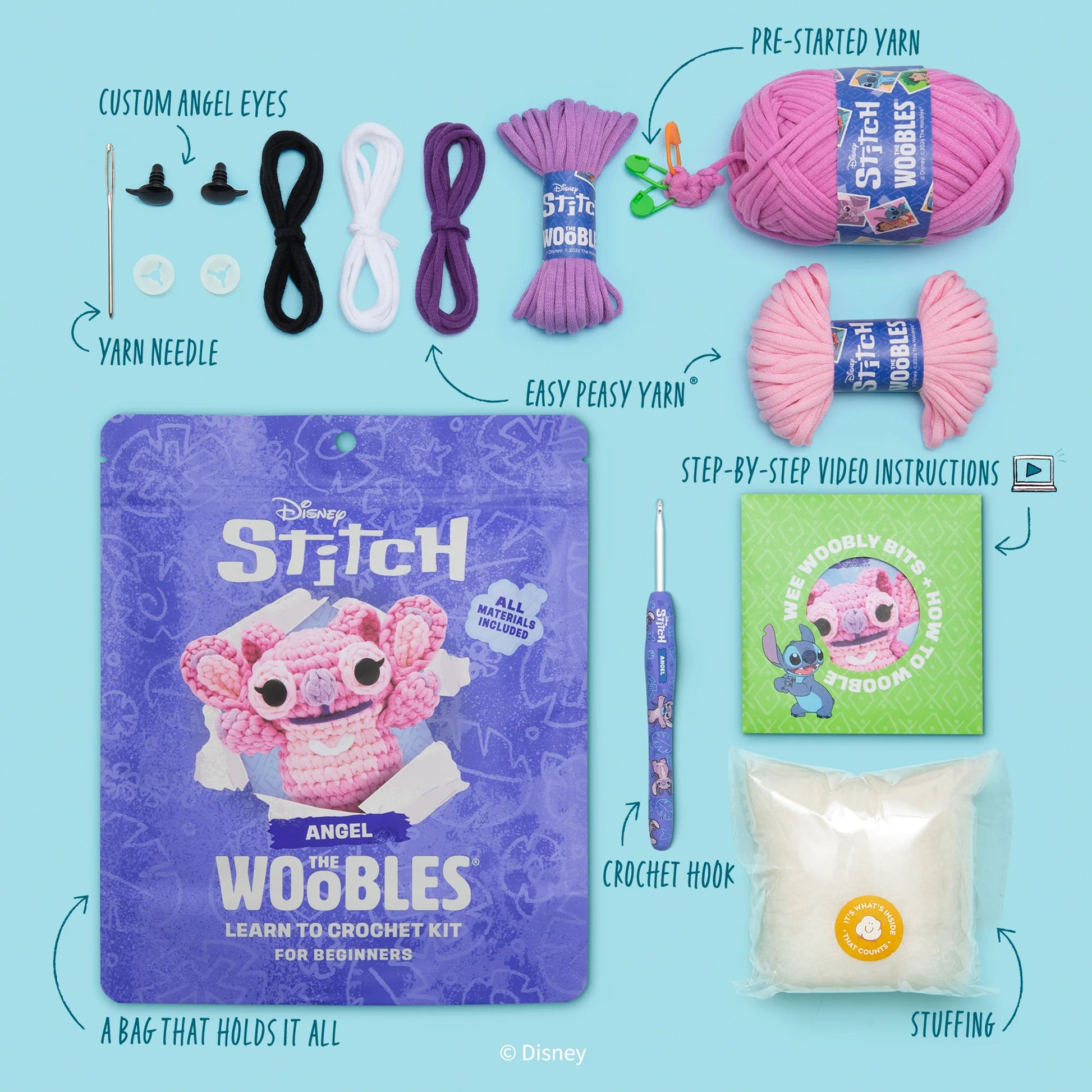The Woobles-Angel Crochet Kit-knitting / crochet kit-gather here online