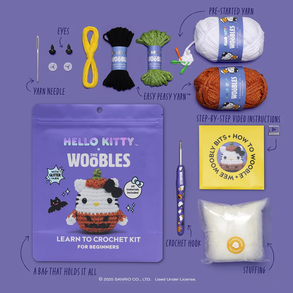 The Woobles-Halloween Hello Kitty™ Crochet Kit-knitting / crochet kit-gather here online