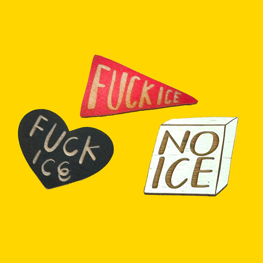 SnowMade-F*ck Ice Pin-patches + pins-gather here online