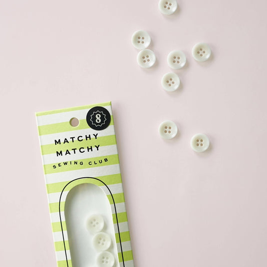 Matchy Matchy Sewing Club-Milk 1/2" Corozo Nut Buttons-button-gather here online