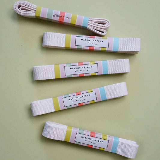 Matchy Matchy Sewing Club-Natural Webbing 1.25"-trim-gather here online