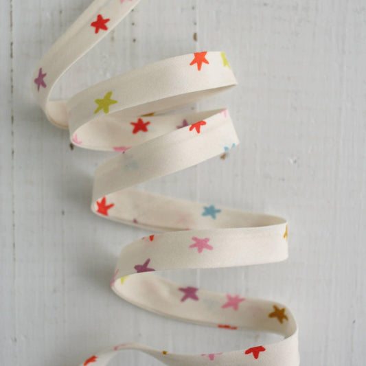 Bessie Pearl Binding Co-1/2" Double Fold Bias Binding - Starry Multi-trim-gather here online