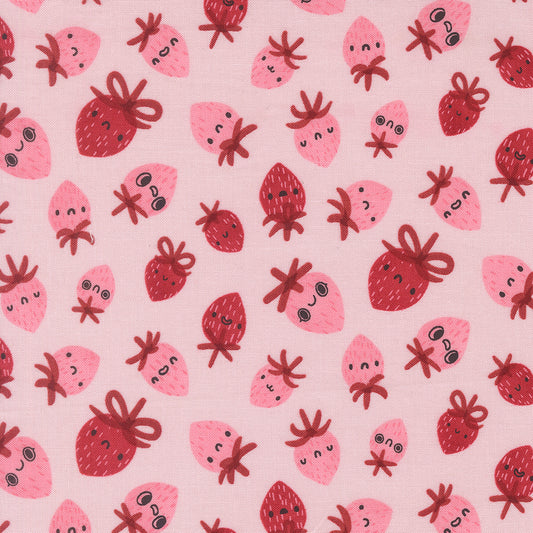 Moda-Strawberries Blush-fabric-gather here online