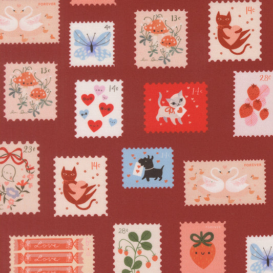Moda-Stamps Rose-fabric-gather here online