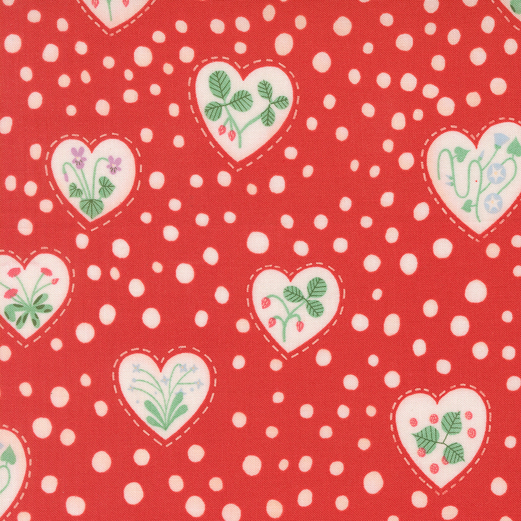 Moda-Flower Heart Love-fabric-gather here online