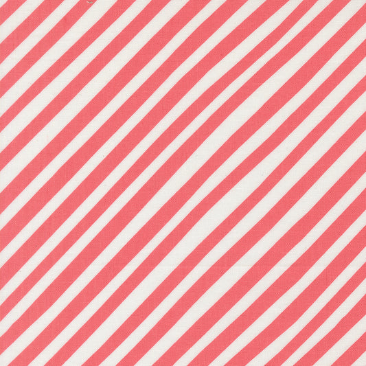 Moda-Stripes Coral-fabric-gather here online