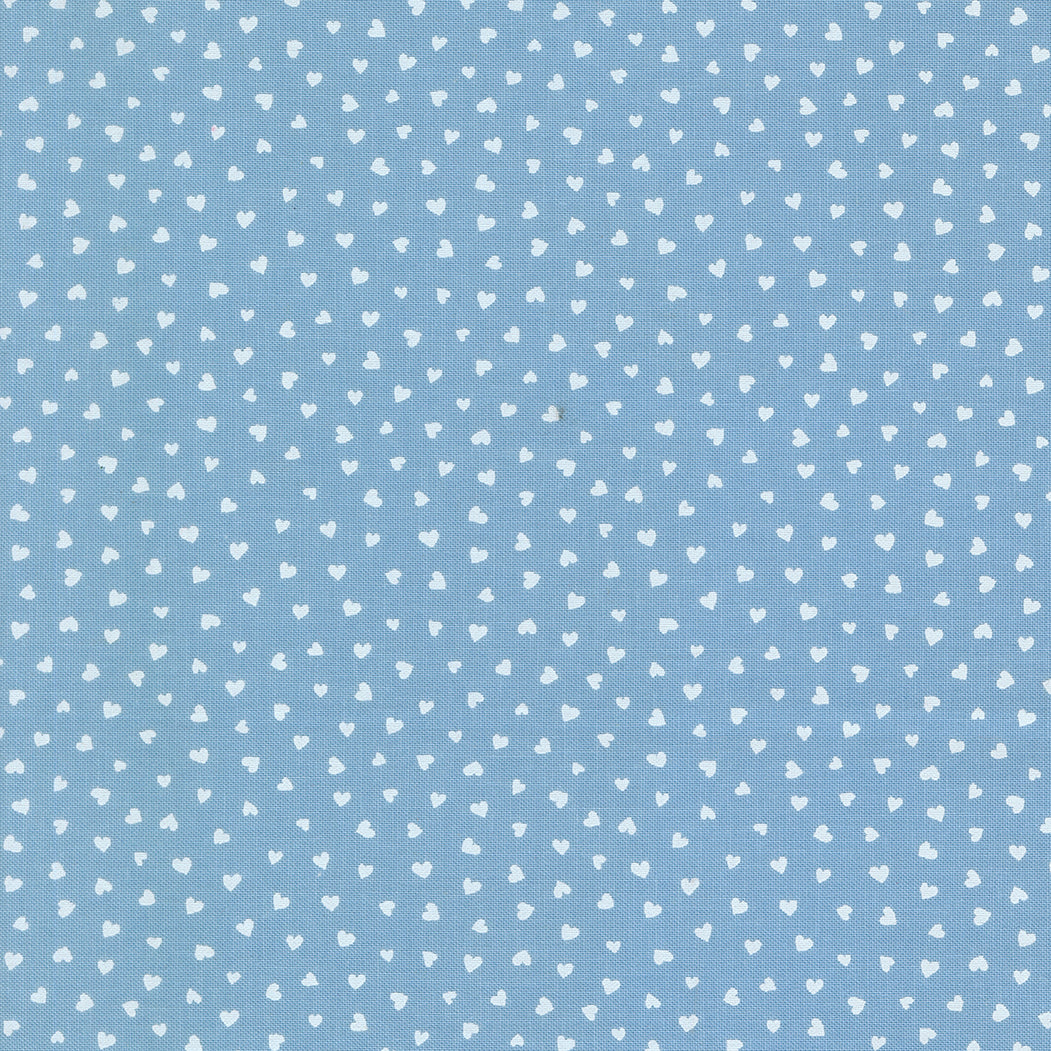 Moda-Tiny Hearts Sky-fabric-gather here online