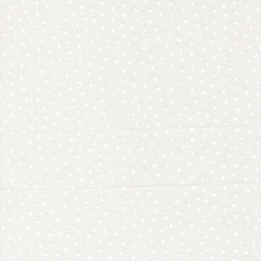 Moda-Tiny Hearts Champagne White-fabric-gather here online