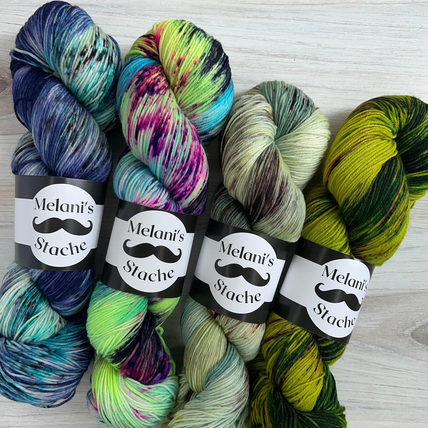 Melani's Stache-Tough Sock-yarn-gather here online