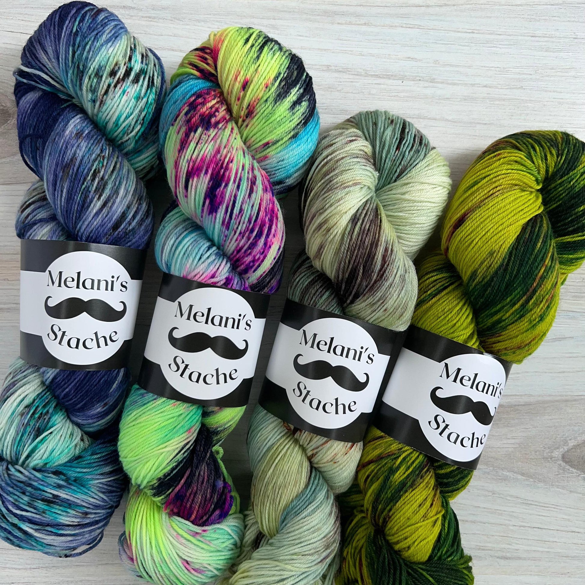 Melani's Stache-Tough Sock-yarn-gather here online