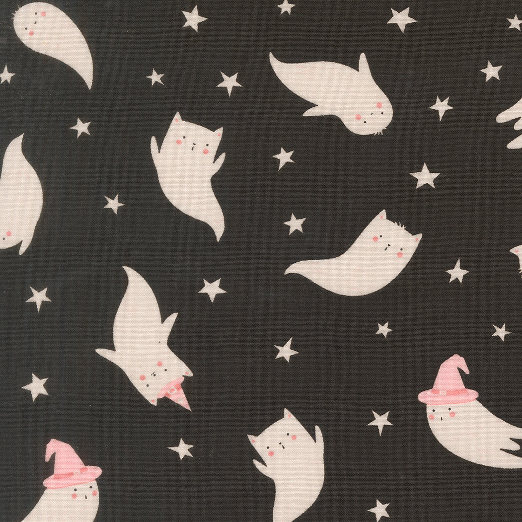 Moda-Ghost Cats Black Cat-fabric-gather here online