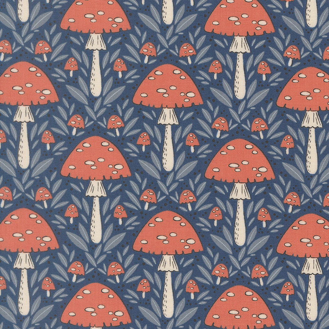 Moda-Mushroom Twilight-fabric-gather here online