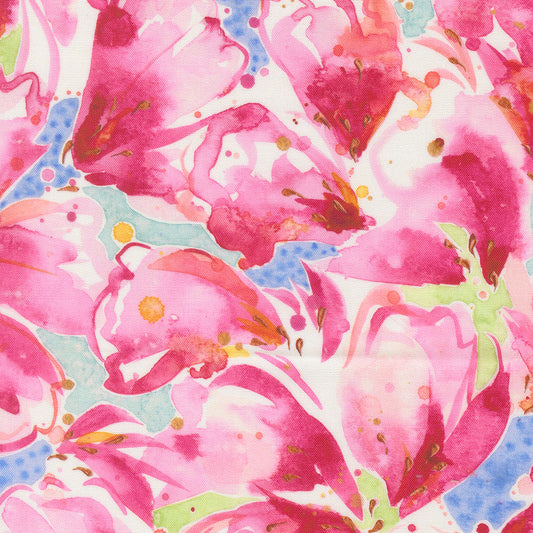 Moda-Kabloom Peony-fabric-gather here online