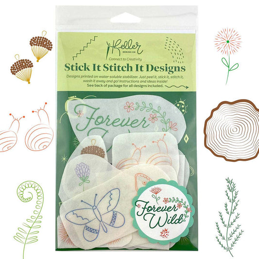 Keller Design Co.-Stick It Stitch It - Forever Wild-embroidery pattern-gather here online