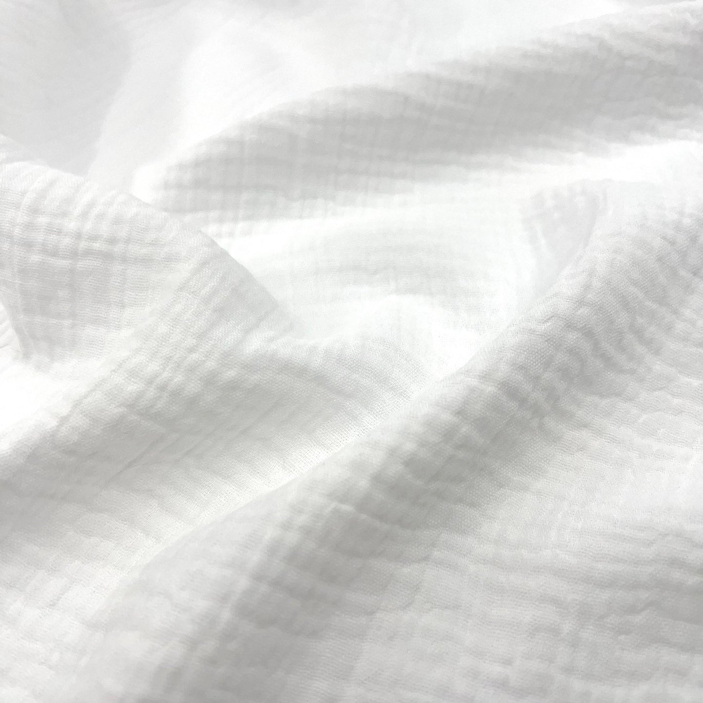 Secret Spark-Cotton Gauze Solid - White-fabric-gather here online