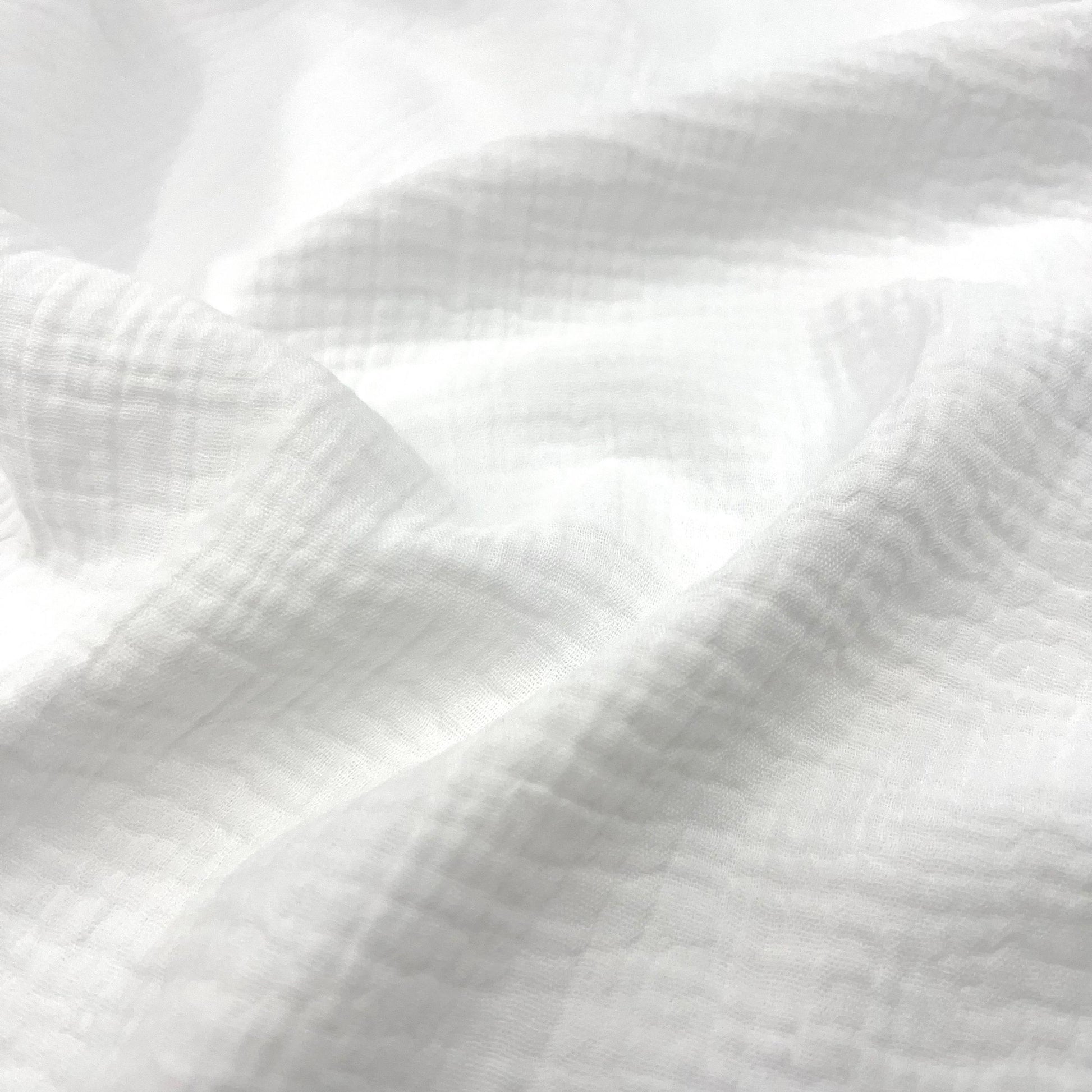 Secret Spark-Cotton Gauze Solid - White-fabric-gather here online