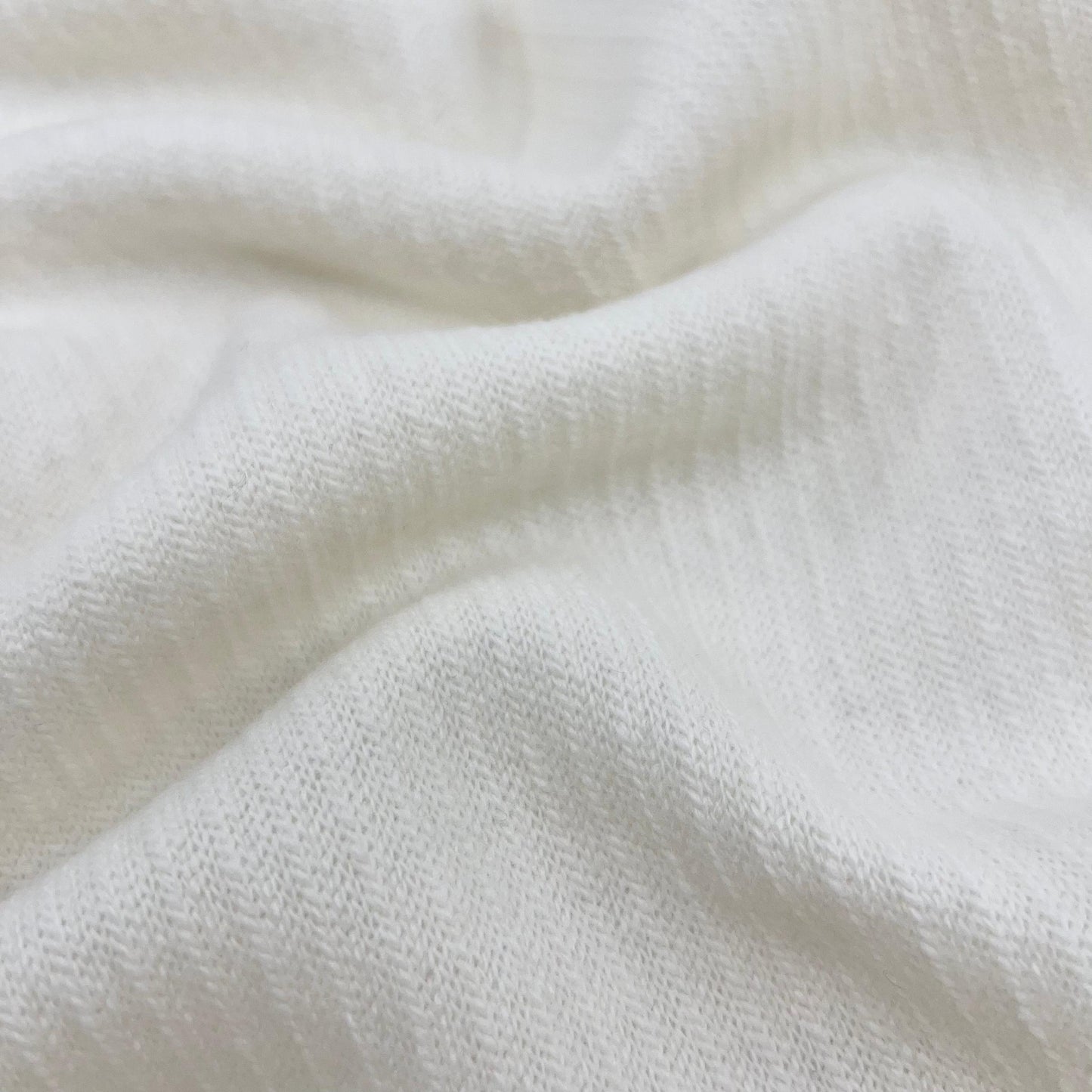 Vingtsept-Wool Rib Knit - Plain Ivory-fabric-gather here online