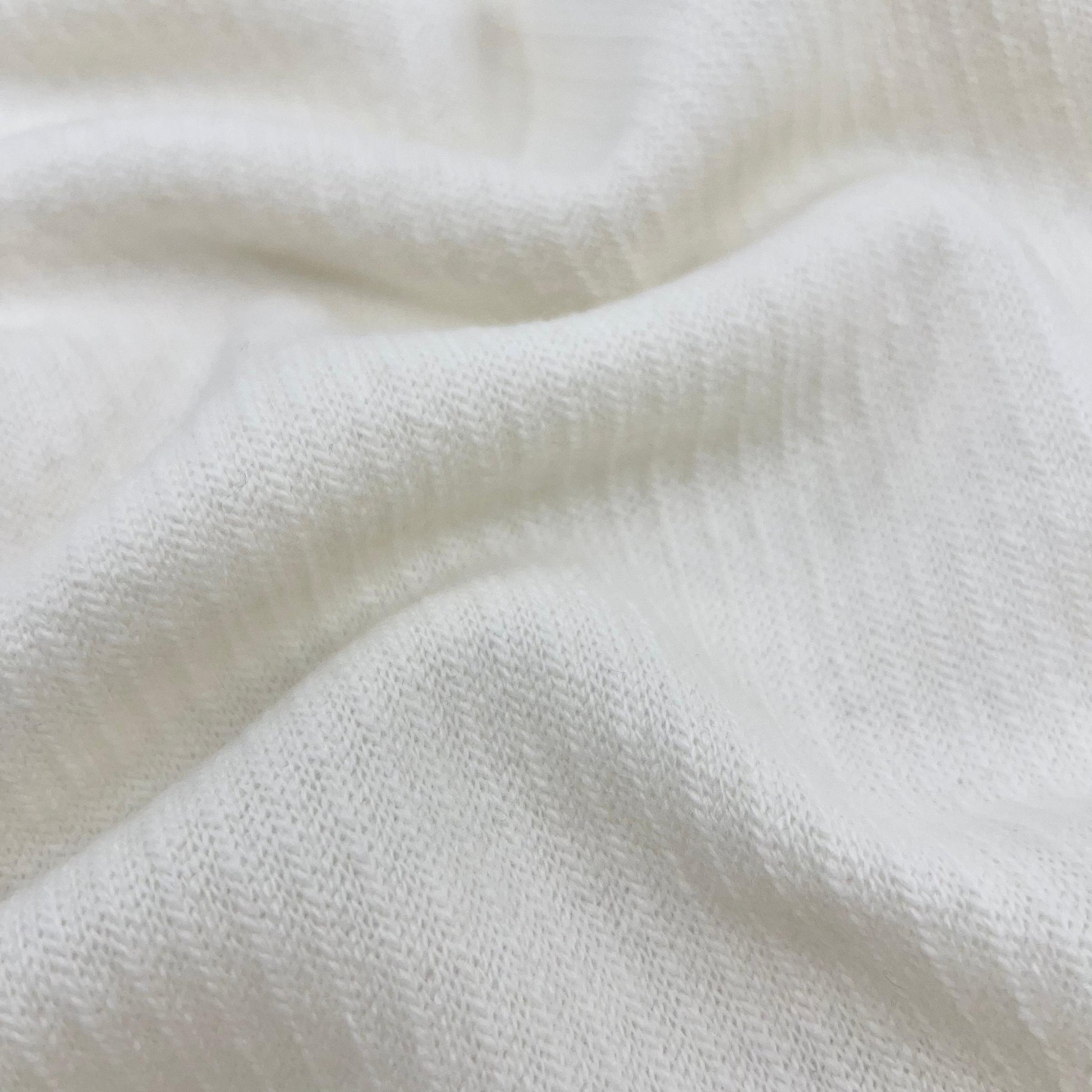 Vingtsept-Wool Rib Knit - Plain Ivory-fabric-gather here online