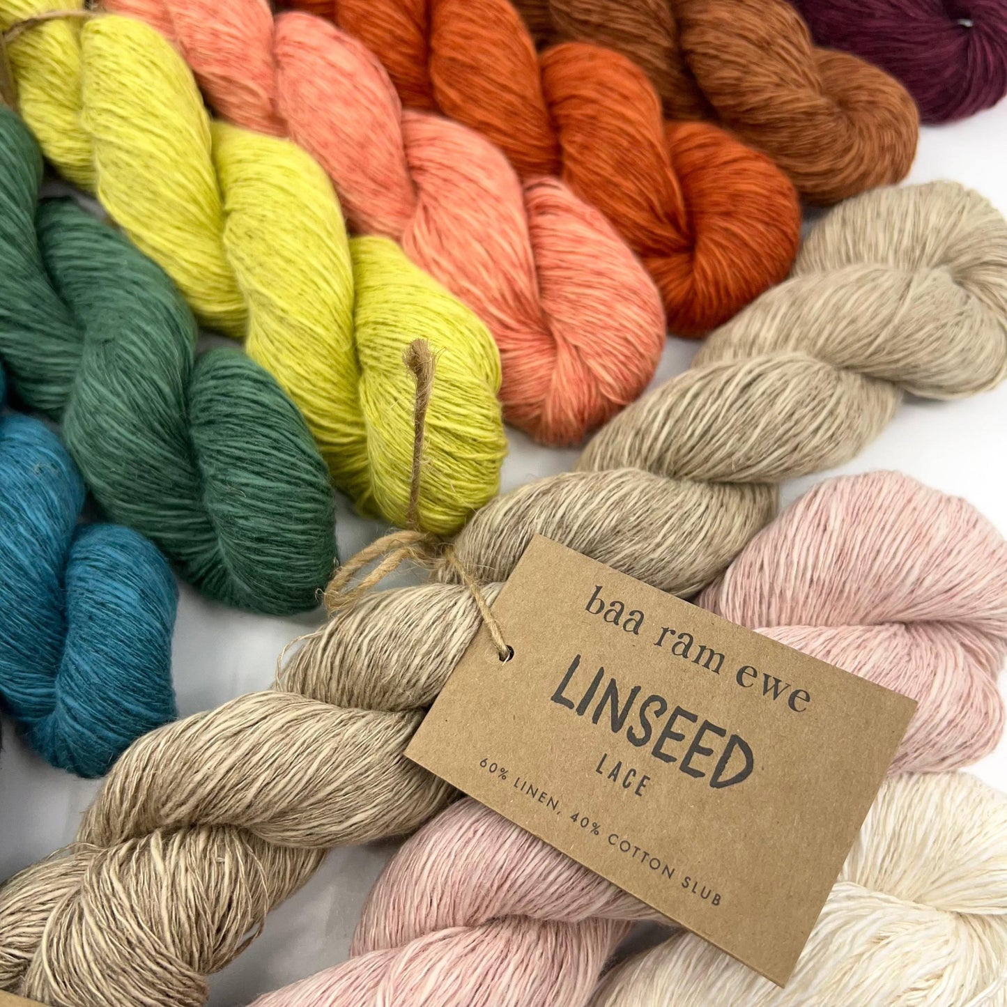 Baa Ram Ewe-Linseed-yarn-gather here online