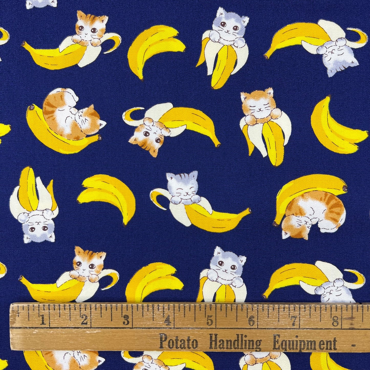 Westex-Cat Bananas on Cotton Oxford-fabric-gather here online