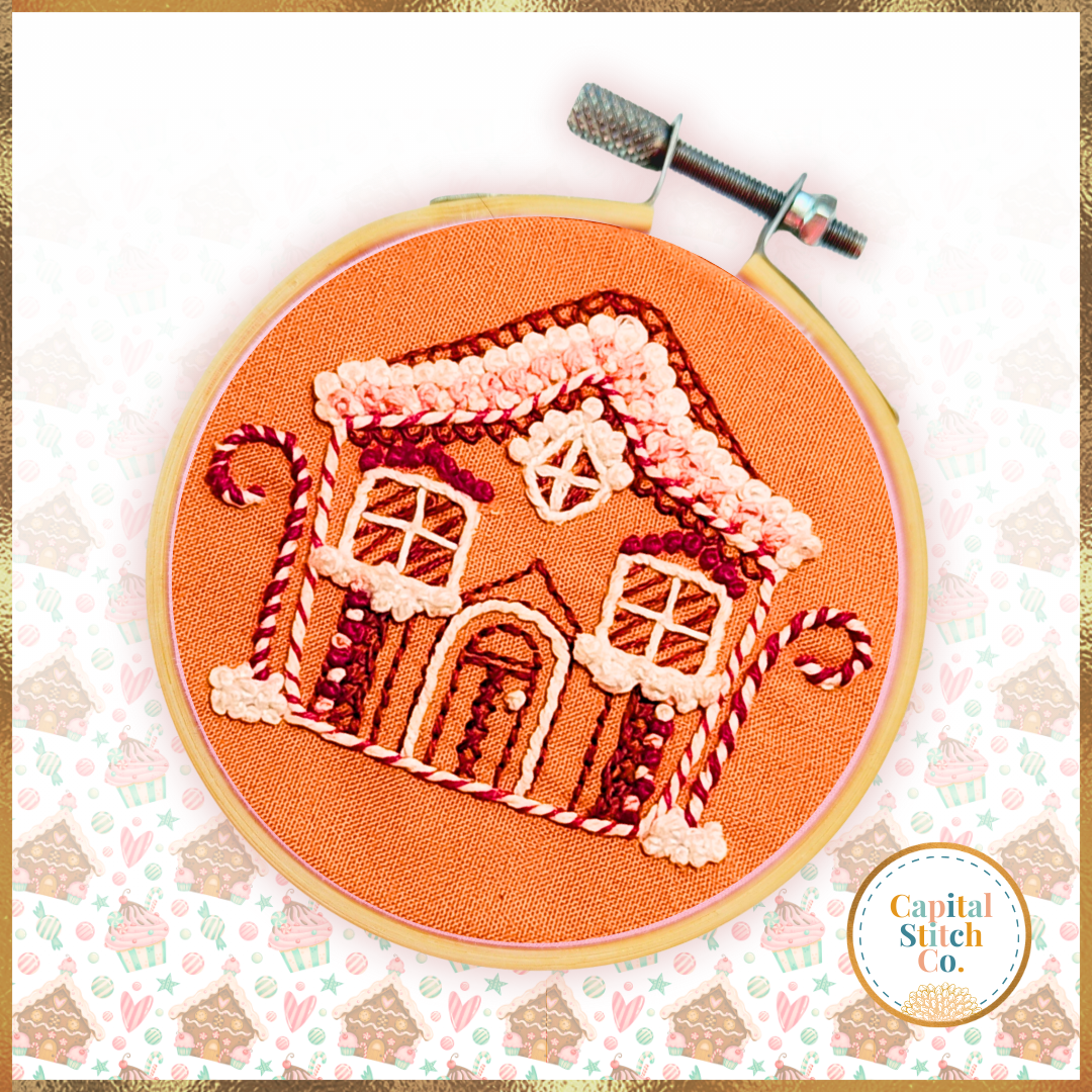 Gingerbread House Mini Embroidery Kit