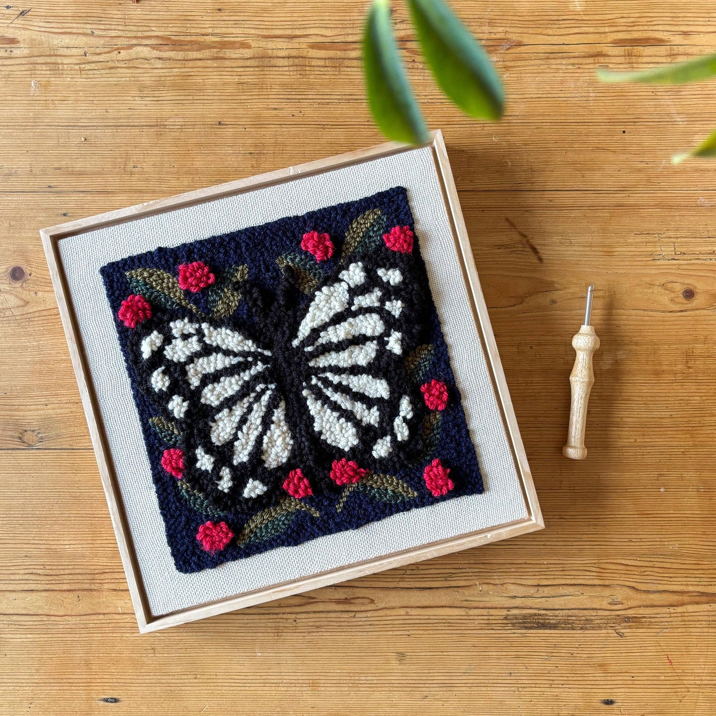 The Urban Acres-Spring Butterfly Punch Needle Kit-craft kit-gather here online