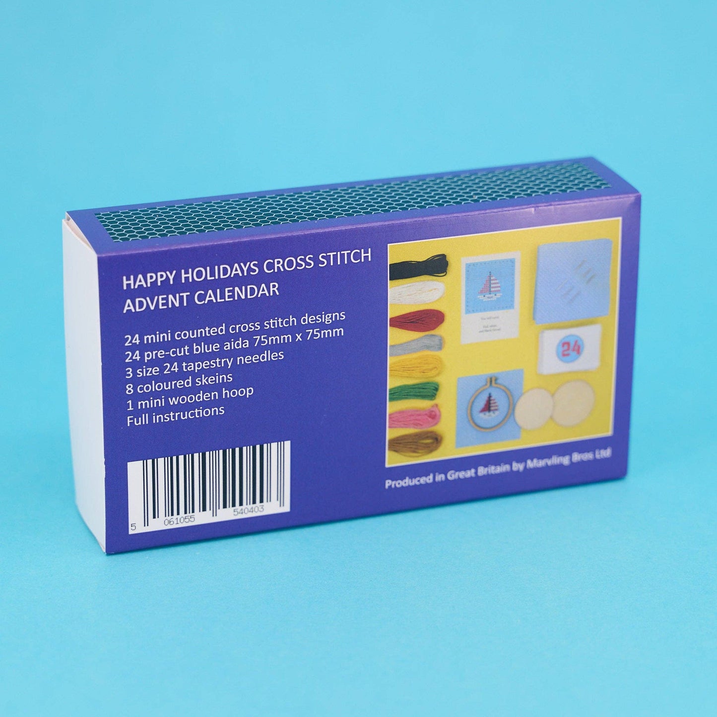 Marvling Bros Ltd-Happy Holidays Cross Stitch Advent Calendar-xstitch kit-gather here online