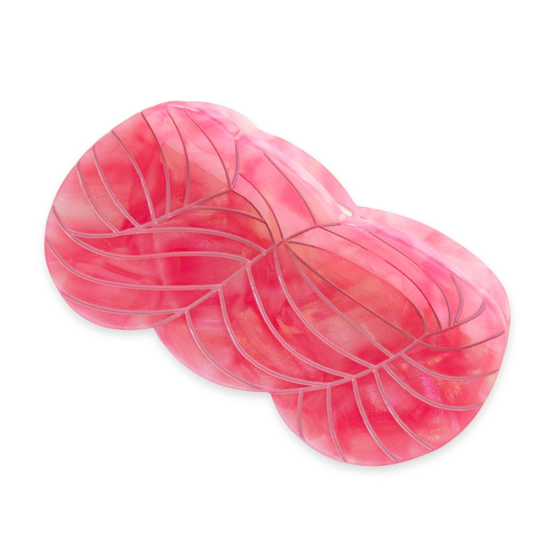 Sarah Hearts-Pink Yarn Skein Hair Claw-accessory-gather here online
