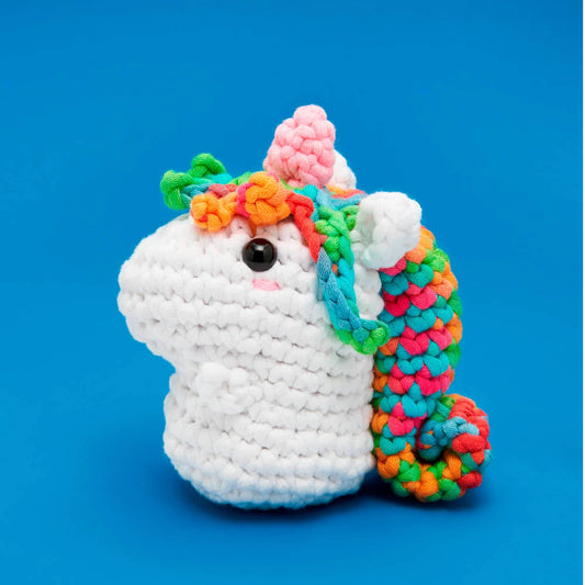 The Woobles-Billy the Rainbow Unicorn Beginner Crochet Kit-knitting / crochet kit-gather here online