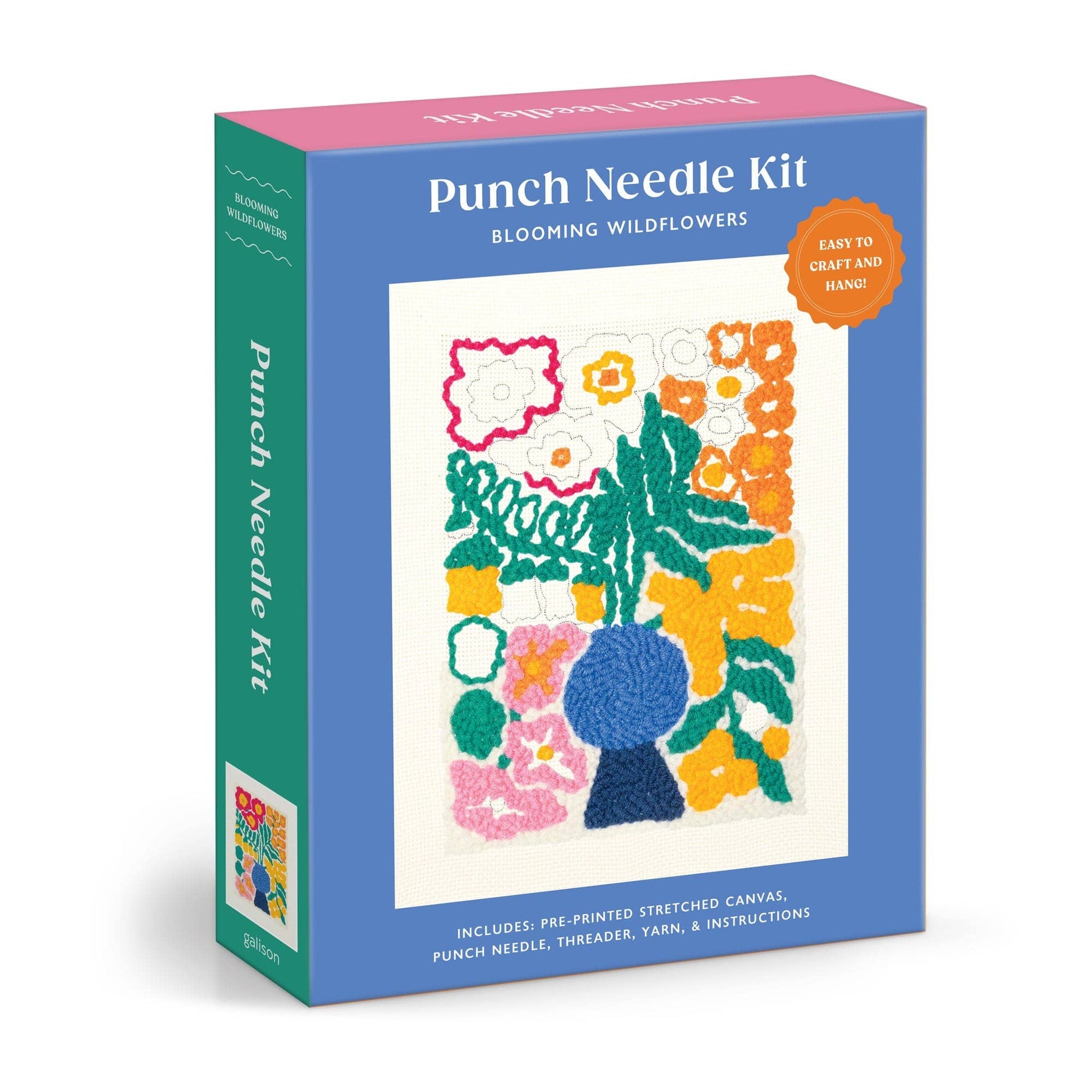 Chronicle Books-Blooming Wildflowers Punch Needle Kit-craft kit-gather here online