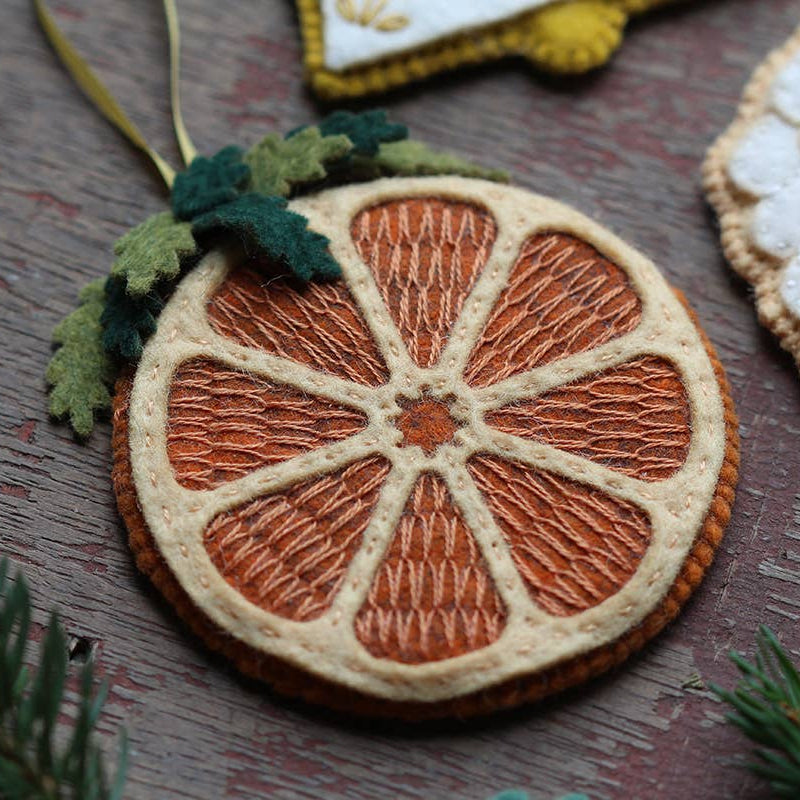 Dried Orange - Felt Ornament Kit