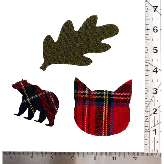 Otto Finn-Small Wool Bear Iron-On Patch-patches + pins-gather here online