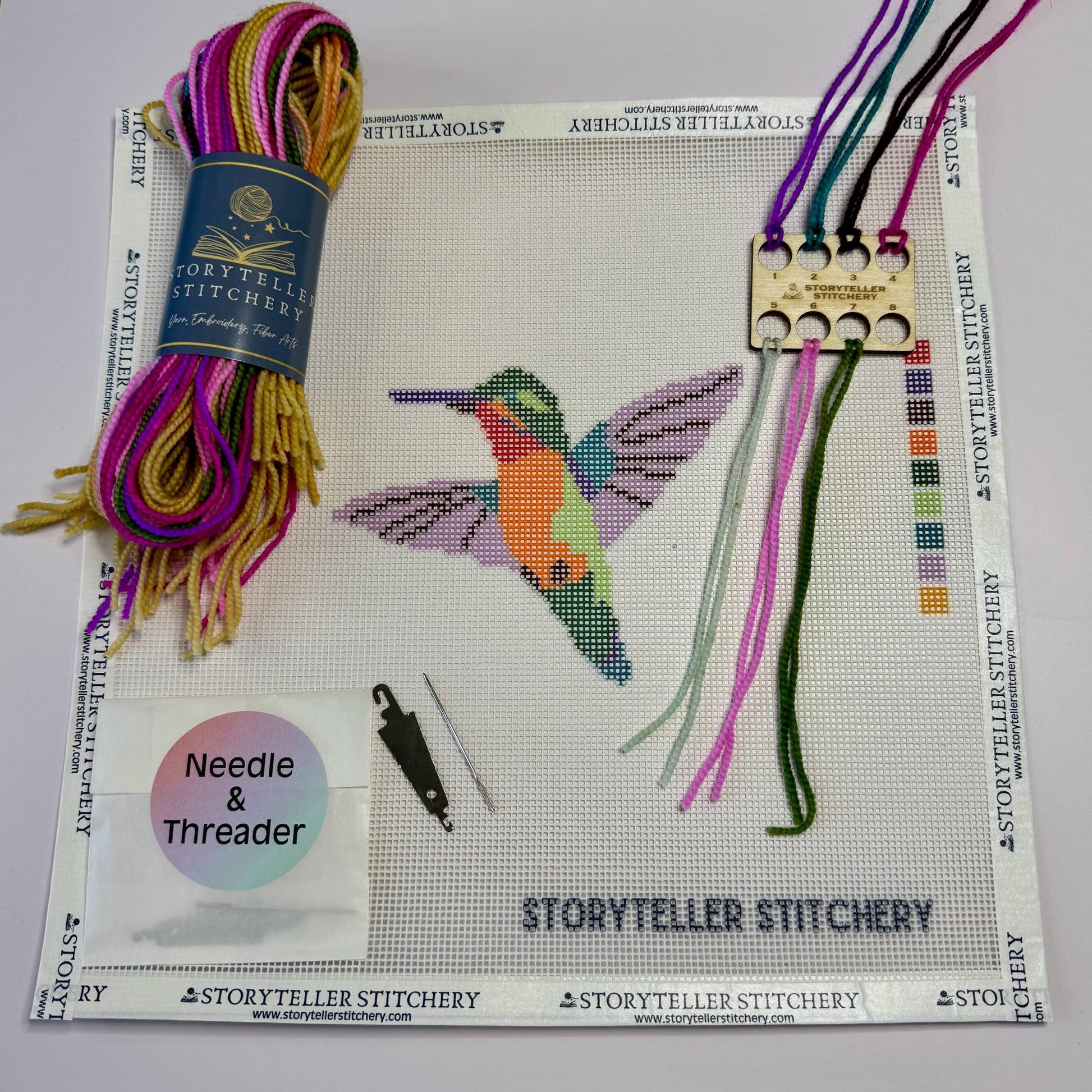 Storyteller Stitchery-Hummingbird Needlepoint Kit-xstitch kit-gather here online
