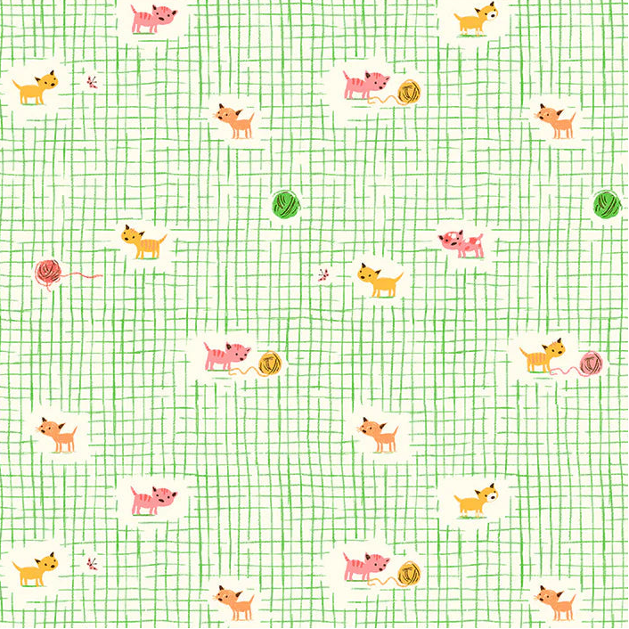 Windham Fabrics-Kitten Plaid-fabric-gather here online