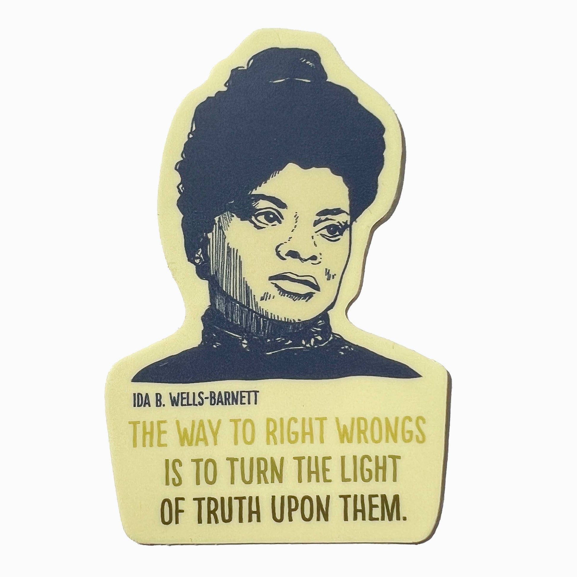 Blackbird Letterpress-Ida B Wells-Barnett Sticker-sticker-gather here online