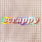Whipstitch Handmade-Scrappy Holographic Vinyl Sticker-sticker-gather here online