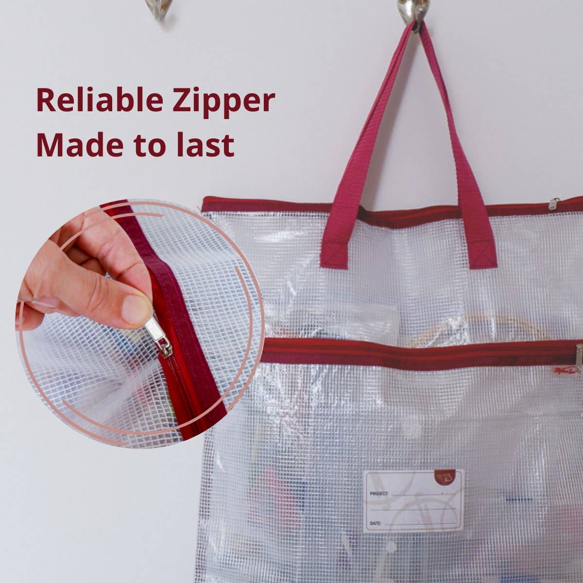 Madam Sew-Sewing Project Bag - Clear-accessory-gather here online