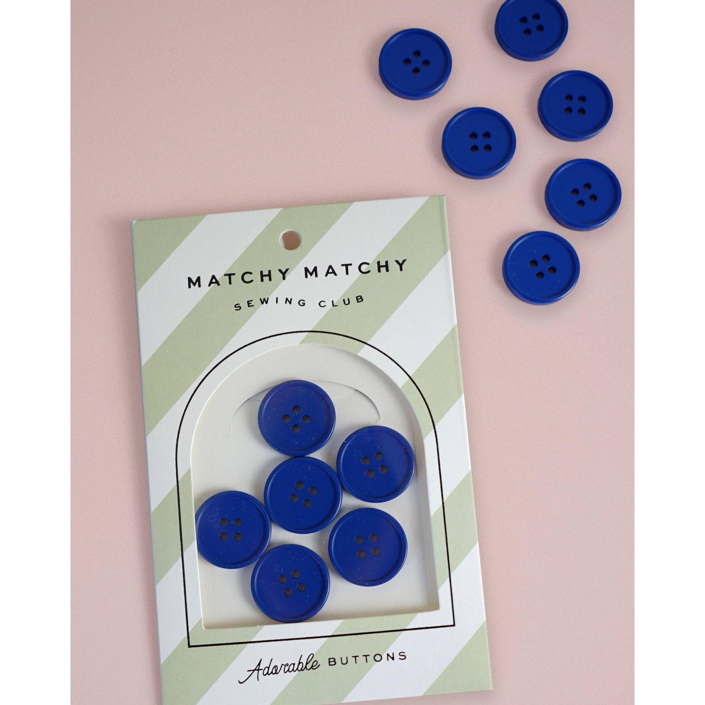 Matchy Matchy Sewing Club-Cobalt Retro Buttons-button-gather here online
