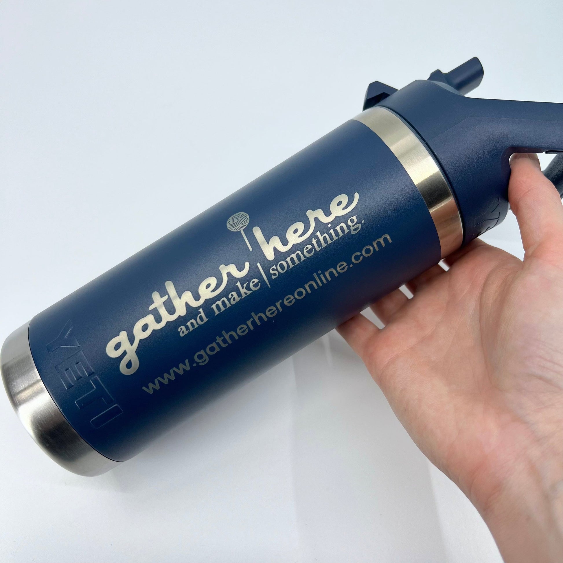 gather here-Gather Here YETI Water Bottle - Navy 18oz-accessory-gather here online