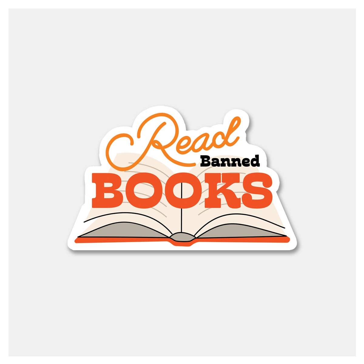 Rock Scissor Paper-Read Banned Books- Sticker-accessory-gather here online