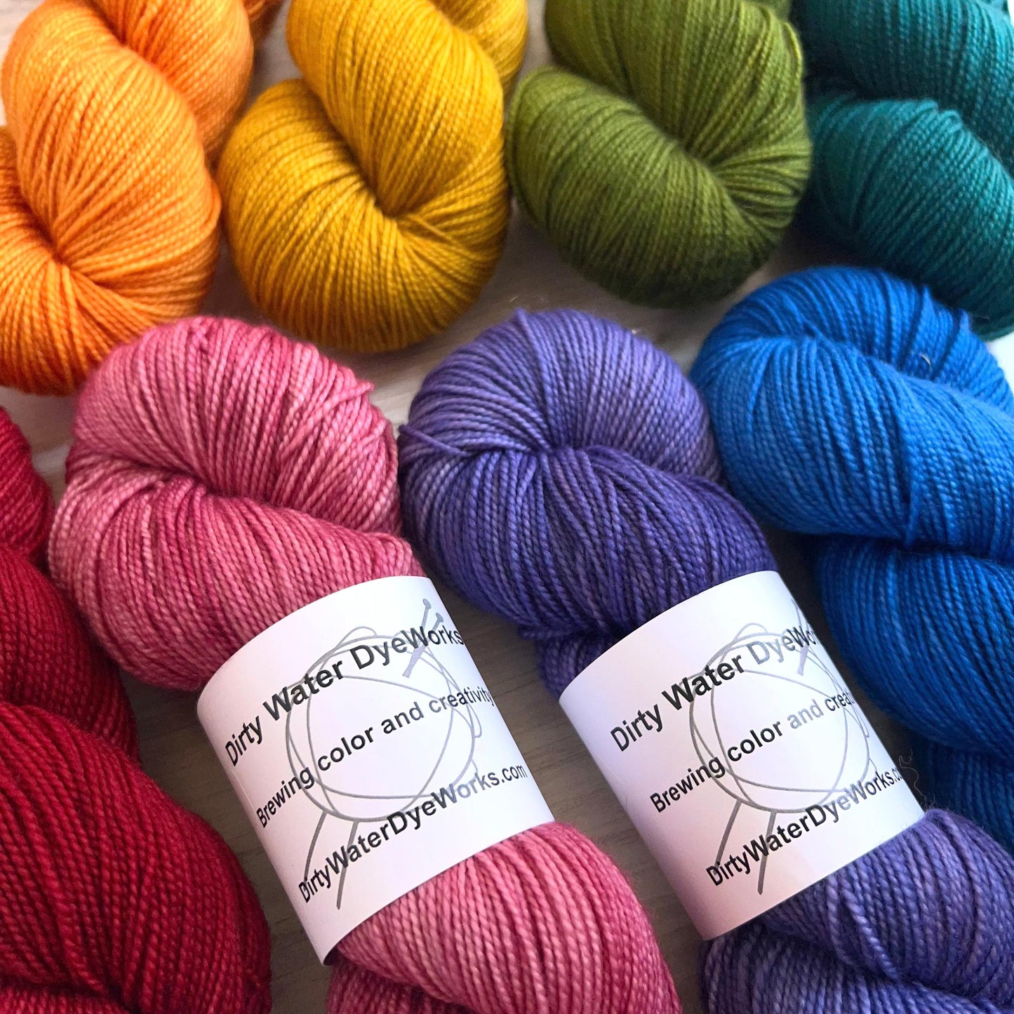 Dirtywater Dyeworks-Lillian-yarn-gather here online