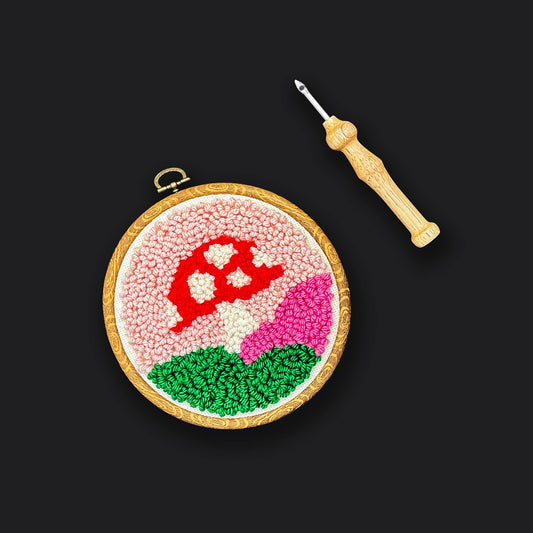 The Urban Acres-Mushroom by Melody Miller - Punch Needle Kit-craft kit-gather here online